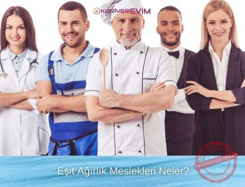 Eşit Ağırlık Meslekleri Neler?